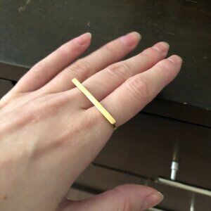 Gold Bar Ring